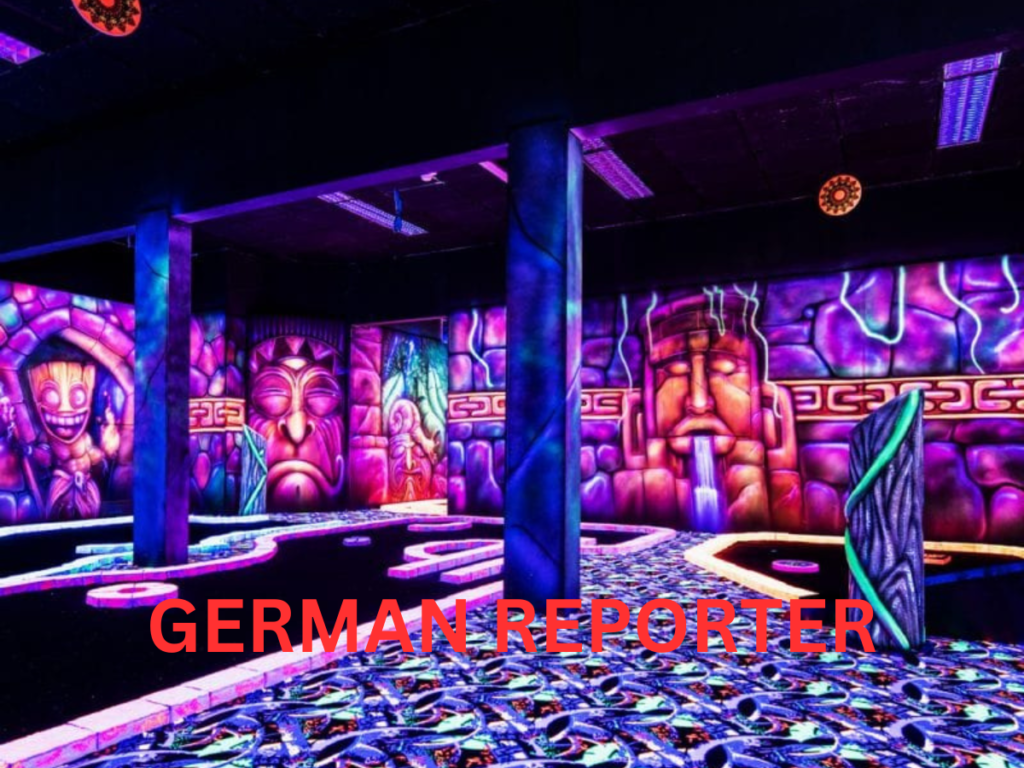 Glowgolf Augsburg – Leuchtender Spielspaß im Schwarzlicht für alle Altersgruppen (1)